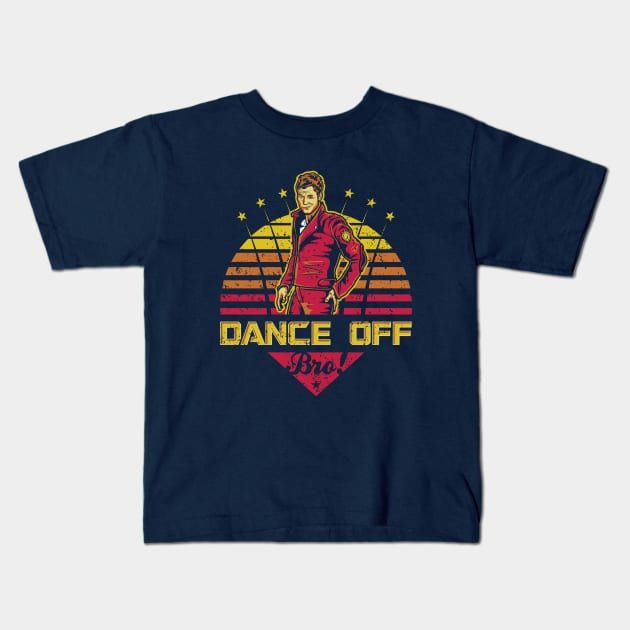 Dance Off Bro! (Distressed) Kids T-Shirt by Olipop